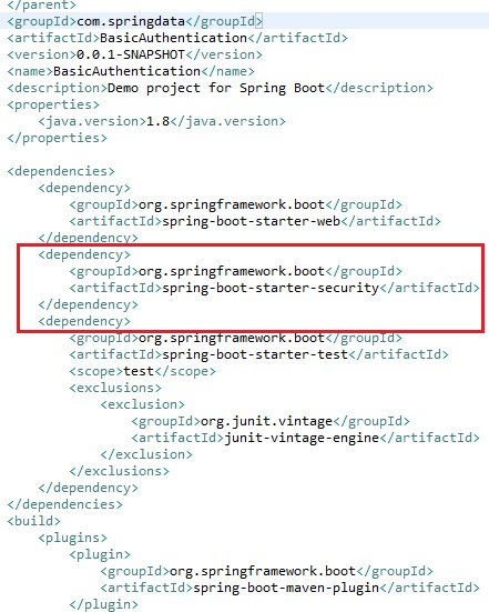 Spring boot 2025 security dependency